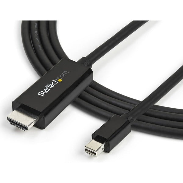 StarTech.com 10ft (3m) Mini DisplayPort to HDMI Cable, 4K 30Hz Video, Mini DP to HDMI Adapter/Converter Cable, mDP to HDMI Monitor/Display.