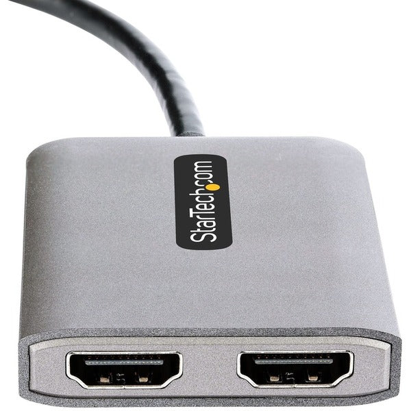 StarTech.com USB-C to Dual HDMI MST HUB logo on a white background.