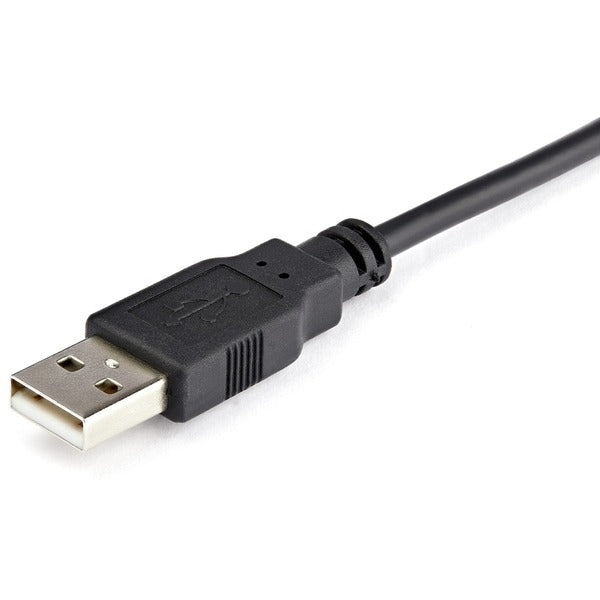 A black StarTech.com 2-Port Multi Monitor Adapter, DisplayPort 1.2 MST Hub, Dual 4K 30Hz, Video Splitter for Extended Desktop Mode, Windows Only on a white background.