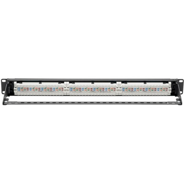 Tripp Lite Cat6 PoE Patch Panel 24-Port 110/Krone 568A/B RJ45 1URM TAA