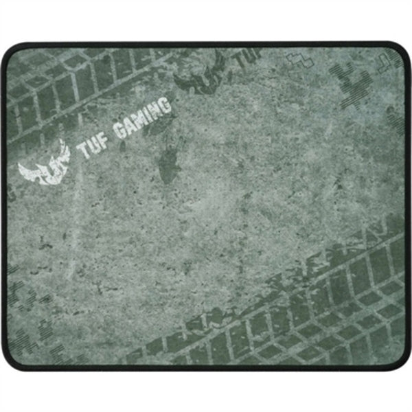 A grey TUF Gaming P3 Mousepad with Anti-fray Stitching with the word 'fut gaming' on it.