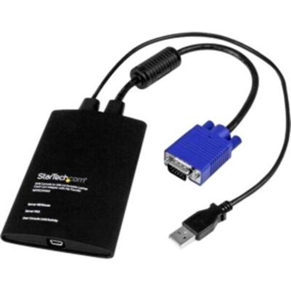 A StarTech.com USB Crash Cart Adapter with File Transfer &amp; Video Capture at 1920 x1200 60Hz with a usb cable.