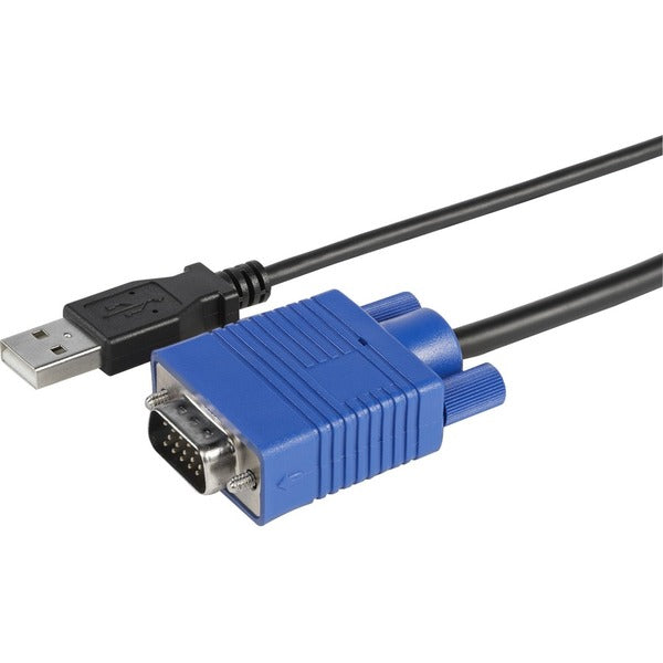 A StarTech.com USB Crash Cart Adapter with File Transfer &amp; Video Capture at 1920 x1200 60Hz with a usb cable.