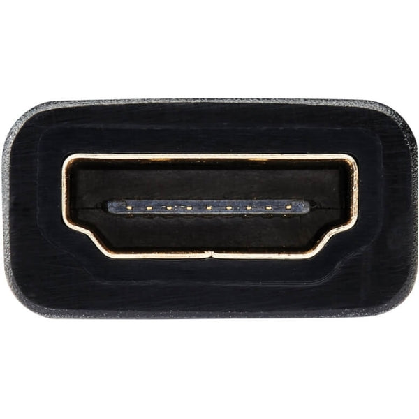A black Tripp Lite DisplayPort to HDMI Adapter Converter DP to HDMI 6" adapter.