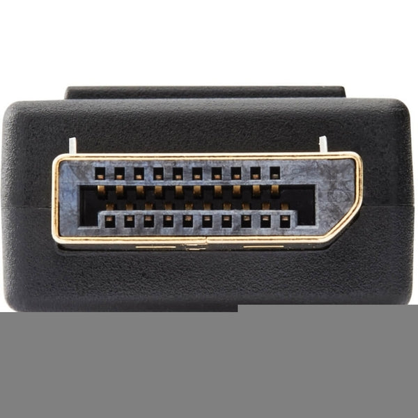 A black Tripp Lite DisplayPort to HDMI Adapter Converter DP to HDMI 6" adapter.
