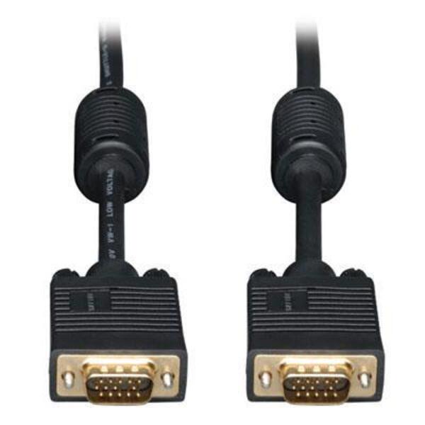 A pair of Tripp Lite 6ft VGA Coax Monitor Cables High Resolution HD15 Male / Male 6' on a white background.