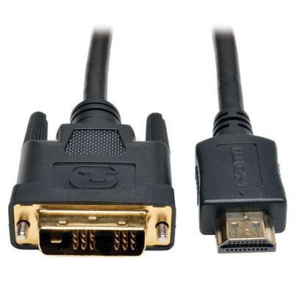 A Tripp Lite 6ft HDMI to DVI-D Digital Monitor Adapter Video Converter Cable M/M 1080p 6'.