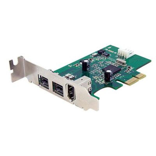 A StarTech.com 3 Port 2b 1a LP 1394 PCI Express FireWire Card.