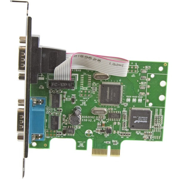 A StarTech.com PCI Express Serial Card - 2 port - Dual Channel 16C1050 UART - Serial Port PCIe Card - Serial Expansion Card.
