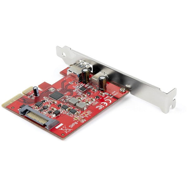 StarTech.com 2-Port 10Gbps USB-A &amp; USB-C PCIe Card Adapter - USB 3.1 Gen 2 PCI Express Expansion Add-On Card - Windows, macOS, Linux
