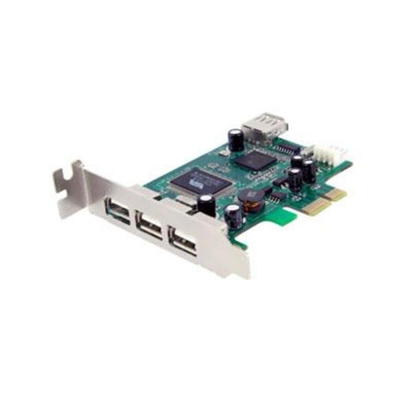 A StarTech.com 4-port PCI Express LP USB Adapter Card.
