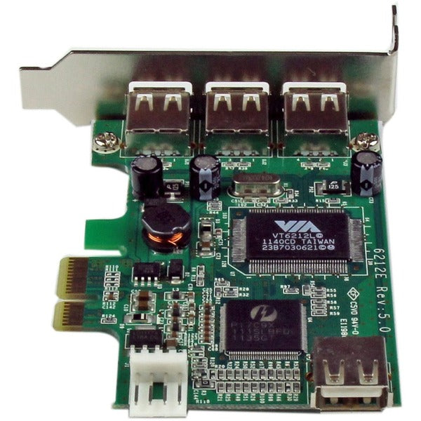 A StarTech.com 4-port PCI Express LP USB Adapter Card.