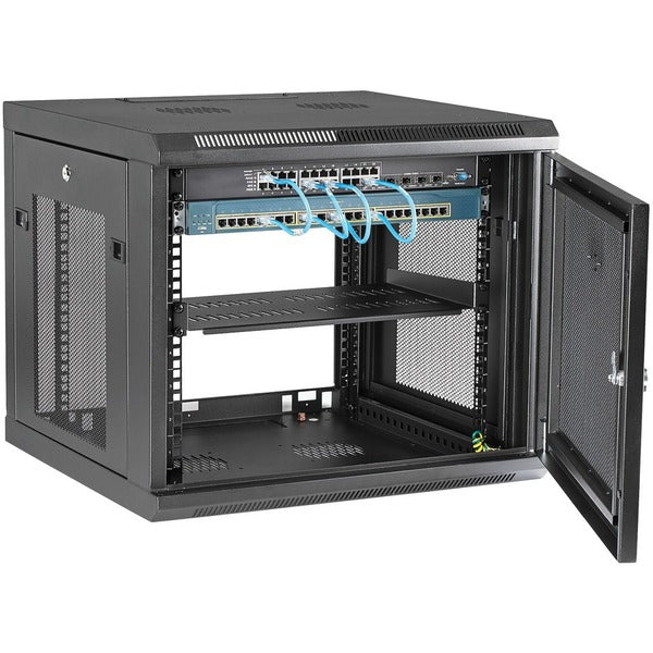 StarTech.com 9U Wallmount Server Rack Cabinet - Wallmount Network Cabinet - Up to 19 in. Deep
