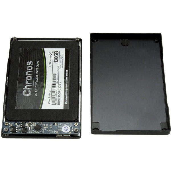 A StarTech.com 2.5in USB 3.0 SSD SATA Hard Drive Enclosure on a white background.