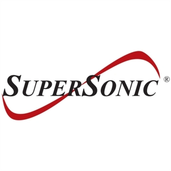 The Supersonic Keyboard/Cover Case Tablet logo on a white background with a tablet.