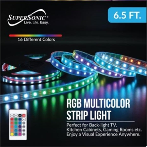 Supersonic LED Light Strip with remote control.