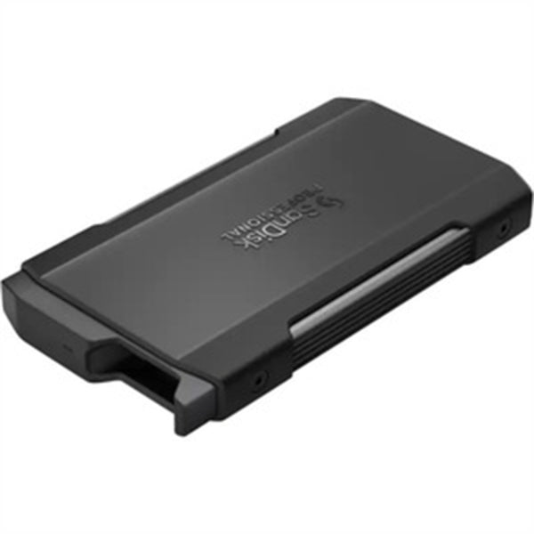 A black WD SDPM2NB-002T-GBAND 2 TB Portable Solid State Drive - External - PCI Express case with a black cover.