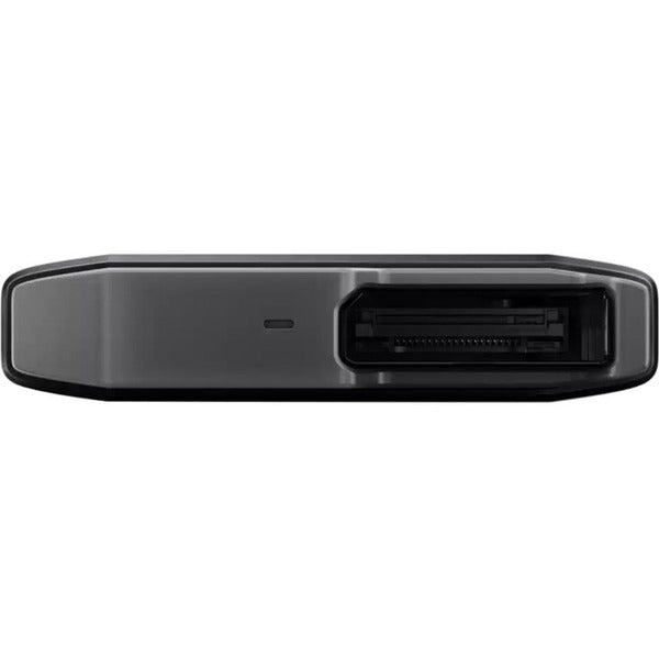 A black WD SDPM2NB-002T-GBAND 2 TB Portable Solid State Drive - External - PCI Express case with a black cover.