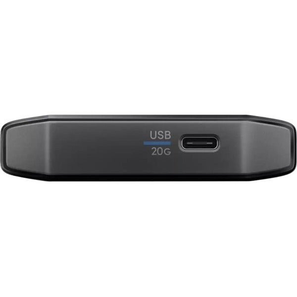 A black WD SDPM2NB-002T-GBAND 2 TB Portable Solid State Drive - External - PCI Express case with a black cover.