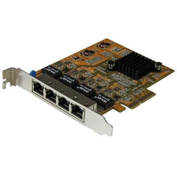 A StarTech.com 4-Port PCI Express Gigabit Network Adapter Card - Quad-Port PCIe Gigabit NIC - e StarTech.com 4-Port PCI Express Gigabit Network Adapter Card - Quad-Port PCIe Gigabit NIC - e StarTech.com 4-Port PCI Express Gigabit Network Adapter Card - Quad-Port PCIe Gigabit NIC.