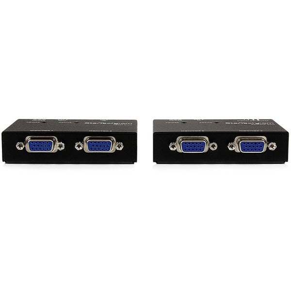 Two StarTech.com VGA Video Extender over CAT5 (ST121 Series) on a white background.