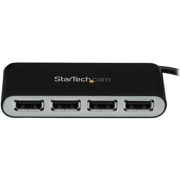 StarTech.com 4 Port USB Hub - 4 x USB 2.0 port - Bus Powered - USB Adapter - USB Splitter - Multi Port USB Hub - USB 2.0 Hub is the product in the sentence.