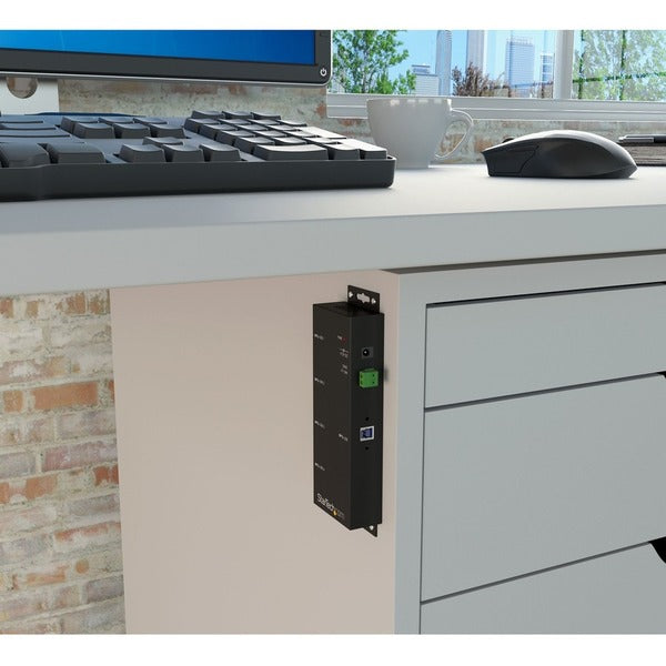A StarTech.com 4 Port Industrial USB 3.0 Hub - Mountable - Rugged USB Hub.