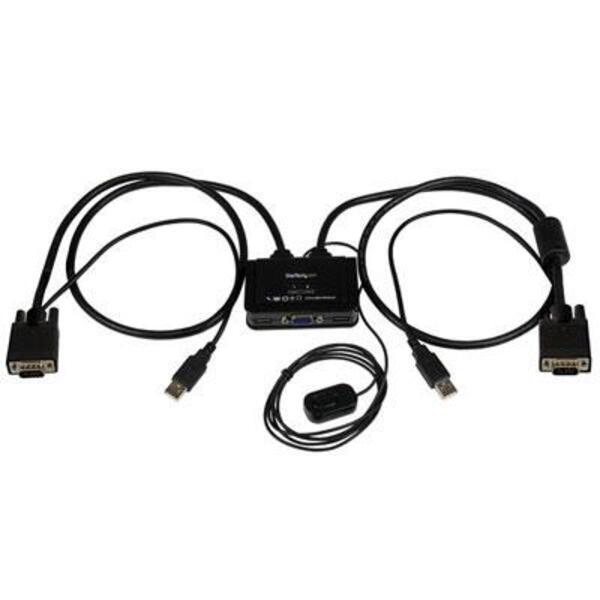 StarTech.com 2 Port USB VGA Cable KVM Switch - USB Powered with Remote Switch - HDMI to vga adapter.