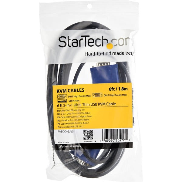 StarTech.com StarTech.com Ultra Thin USB KVM Cable
