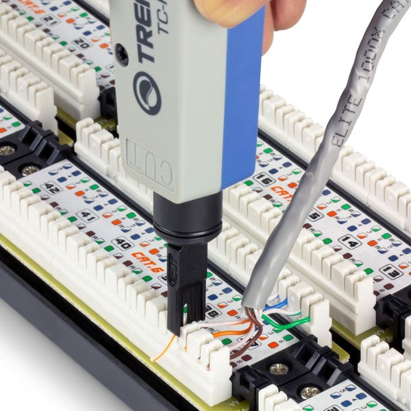TRENDnet Punch Down Tool With 110 And Krone Blade, Insert &amp; Cut Terminations In One Operation, Precision Blades Are Interchangeable &amp; Reversible, Network Punch Tool, Grey, TC-PDT