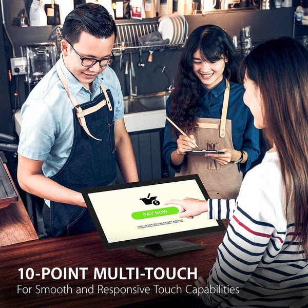 A ViewSonic TD2760 27" LCD Touchscreen Monitor - 16:9 - 6 ms with OD with the ViewSonic logo on it.