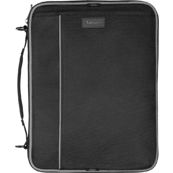 A Targus Grid Essentials TED036GL Carrying Case (Slipcase) for 12" to 14.1" Notebook - Black on a white background.