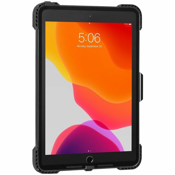 A black Targus SafePort THD500GL Rugged Carrying Case (Folio) for 10.2" to 10.5" Apple iPad (7th Generation), iPad (9th Generation), iPad (8th Generation), iPad Air, iPad Pro Tablet - Black offering superior protection.