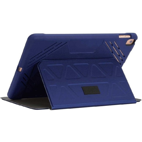 Targus Pro-Tek THZ85202GL Carrying Case (Folio) for 10.2" to 10.5" Apple iPad Pro, iPad Air, iPad (7th Generation), iPad (9th Generation), iPad (8th Generation) Tablet - Blue