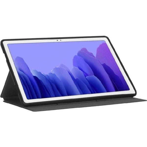 A Targus Click-In THZ887GL Carrying Case (Folio) for 10.4" Samsung Galaxy Tab A Tablet - Black/Charcoal.
