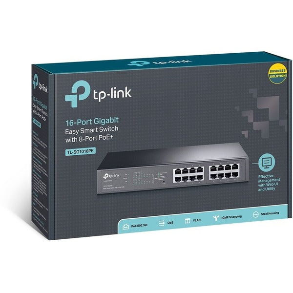 TP-Link TL-SG1016PE - 16-Port Gigabit Easy Smart PoE Switch with 8-Port PoE+ - Limited Lifetime Protection TP-Link TL-SG1016PE - 16-Port Gigabit Easy Smart PoE Switch with 8-Port PoE+ - Limited Lifetime Protection TP-Link TL-SG1016PE - 16-Port Gigabit Easy Smart PoE Switch with 8-Port PoE+ - Limited Lifetime Protection TP-Link TL-SG1016PE - 16