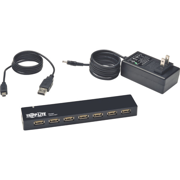 Tripp Lite 7-Port USB 2.0 Mobile Hi-Speed Hub Notebook Laptop Bus Power AC to Tripp Lite 7-Port USB 2.0 Mobile Hi-Speed Hub Notebook Laptop Bus Power AC
