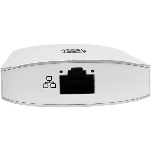 A Tripp Lite USB C Docking Station 4k w/ USB Hub HDMI SD/Micro SD Gbe Charging, USB Type C, USB-C, USB Type-C connected to a computer.