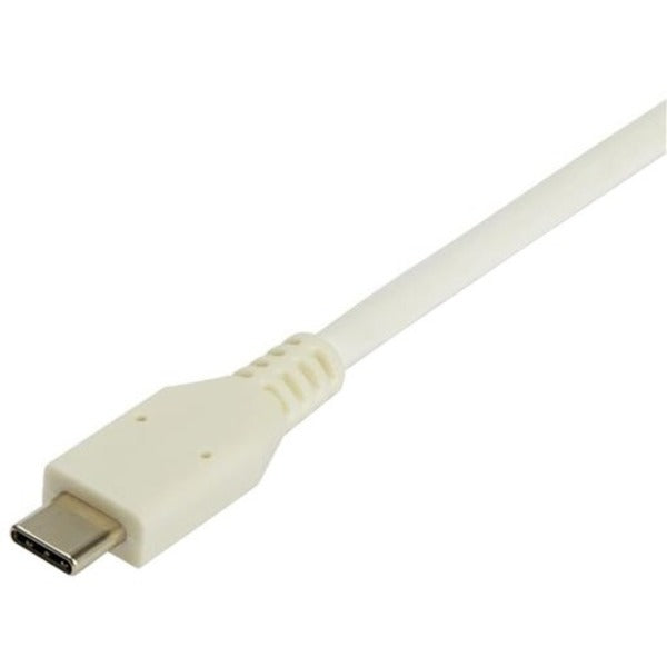 A StarTech.com USB C to Gigabit Ethernet Adapter with USB A Port - White 1Gbps NIC USB 3.0/3.1 Type C to RJ45 Port/LAN Network Adapter TB3 on a white background.