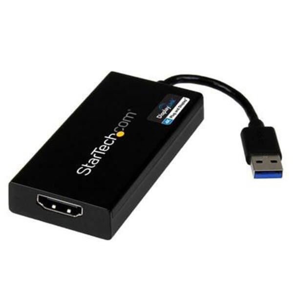 StarTech.com USB 3.0 to HDMI Adapter, 4K 30Hz, DisplayLink Certified, USB Type-A to HDMI Display Adapter Converter, External Graphics Card.