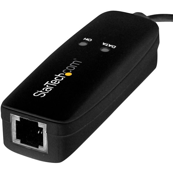 StarTech.com USB 2.0 Fax Modem - 56K External Hardware USB Dial Up V.92 Modem/ Dongle/Adapter - Computer Data Modem USB to Telephone Jack