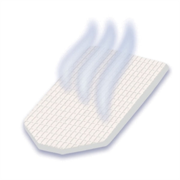 A white sheet with a Vicks Vaporizer Scent Pad coming out of it.