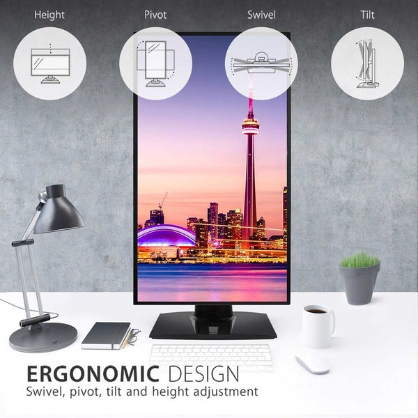 ViewSonic VP2768a-4K 27" ColorPro 4K UHD IPS Monitor with 90W Powered USB C, RJ45, sRGB and HDR10
