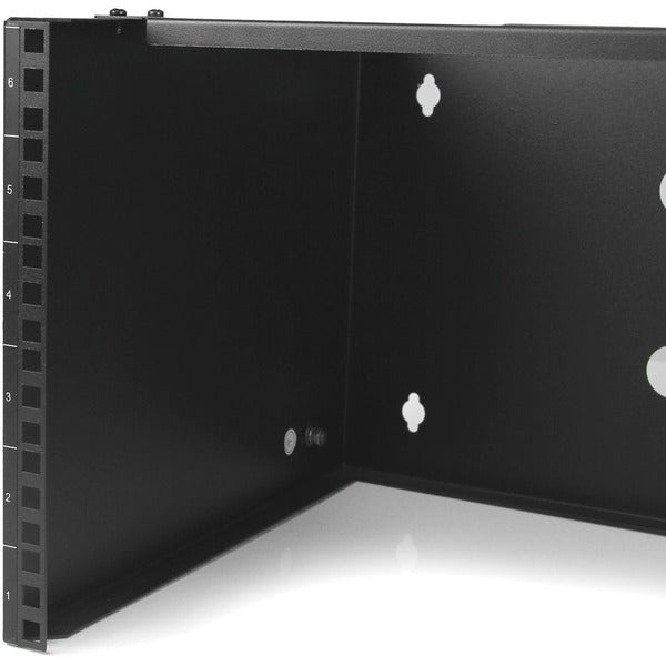 A StarTech.com 6U 13.78 n Deep Wallmounting Bracket for Patch Panel wall mount for a computer.