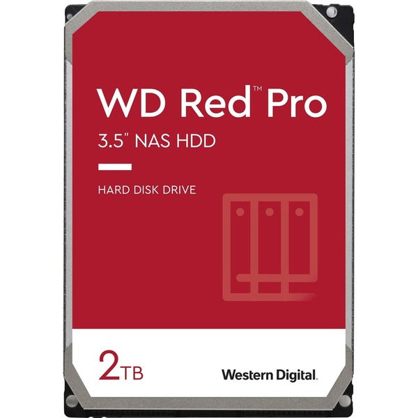 Western Digital Red Pro WD2002FFSX 2 TB Hard Drive - 3.5" Internal - SATA (SATA/600) - Conventional Magnetic Recording (CMR) Method is a high-capacity storage system designed for use in a NAS (Network Attached Storage) setup. Ideal for desktop PCs and NAS configurations, this