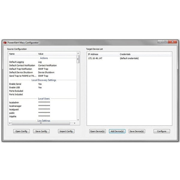 A Tripp Lite UPS Web Management Accessory Card SNMP Remote Monitoring HTML5 on a white background.