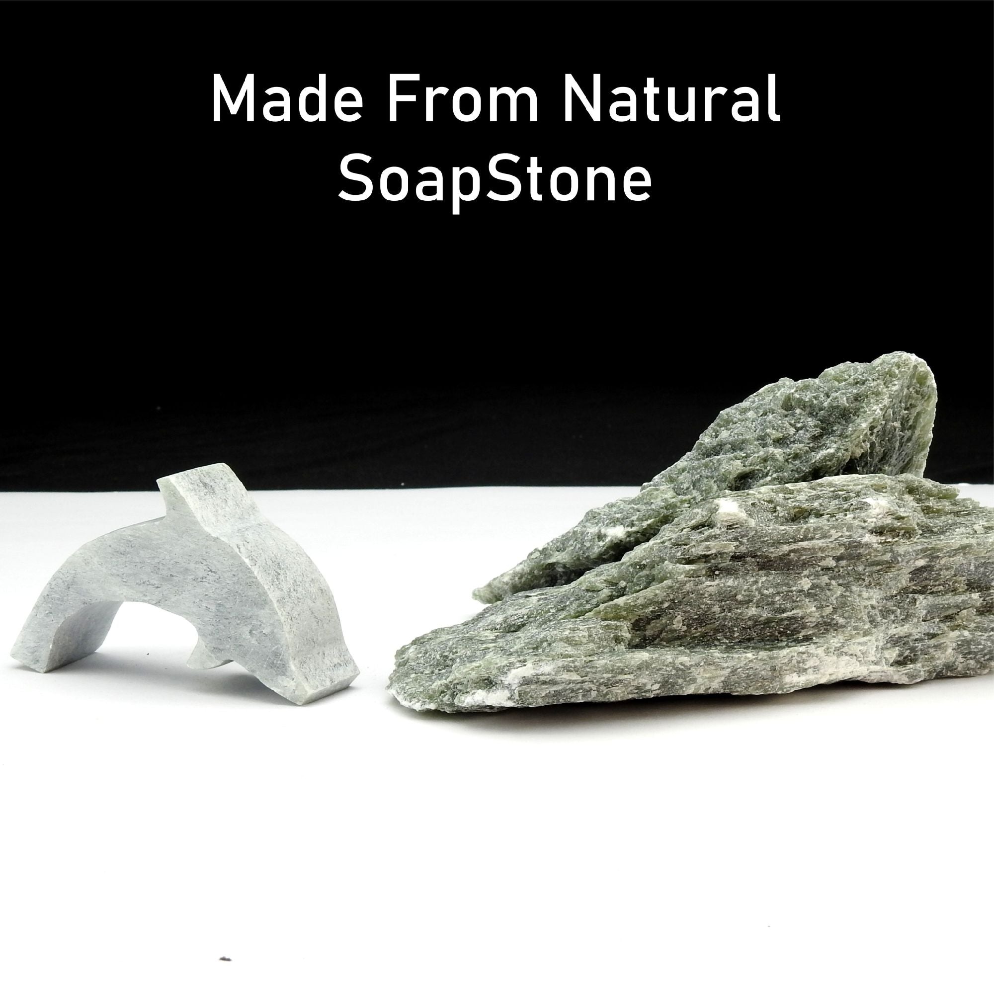 Dolphin Soapstone Carving Kit: Safe and Fun DIY Craft for Kids and Adults with two people carving soapstone.