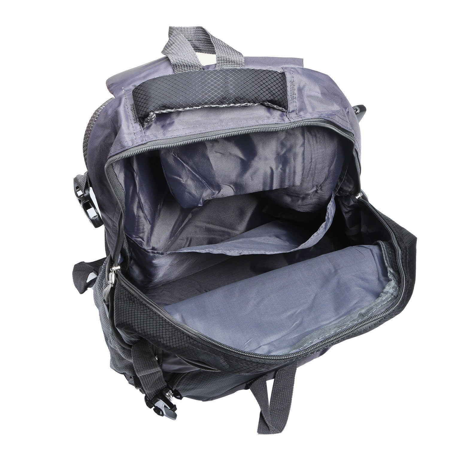 An image of the Unisex School Backpack Casual Travel Shoulder Bag W/ Adjustable Straps Dual-Water Bottle Pouch with adjustable shoulder straps and a portable handle design.