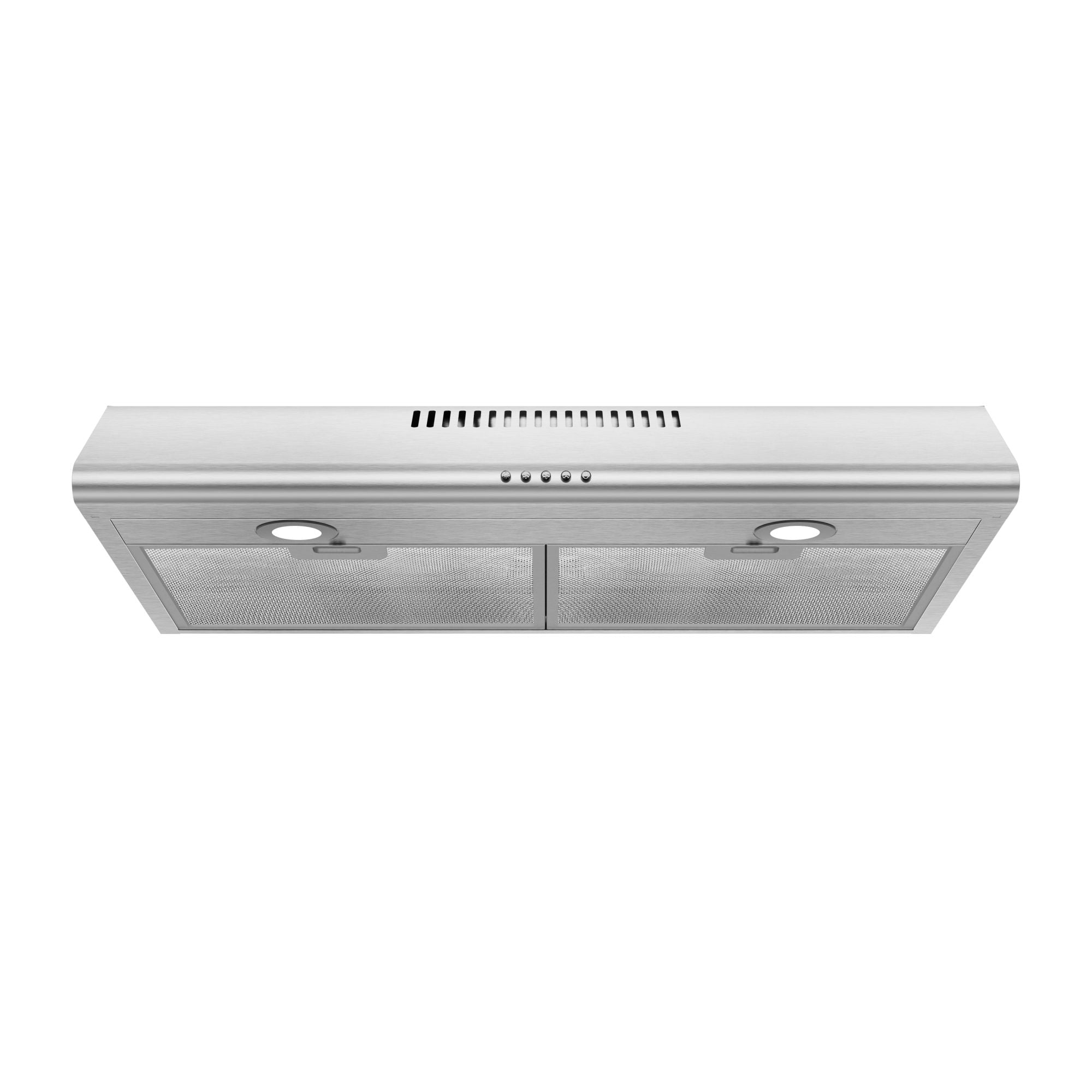 A 30 inch Under Cabinet Range Hood with Dual Motors on a white background.