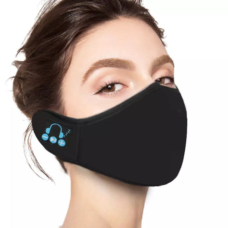 Woman wearing a Face Mask With Nose Wire Breathable And Adjustable Fashion Reusable Silk Masks Christmas Gift For Women/Kids/Children/Men/Adults/Winter